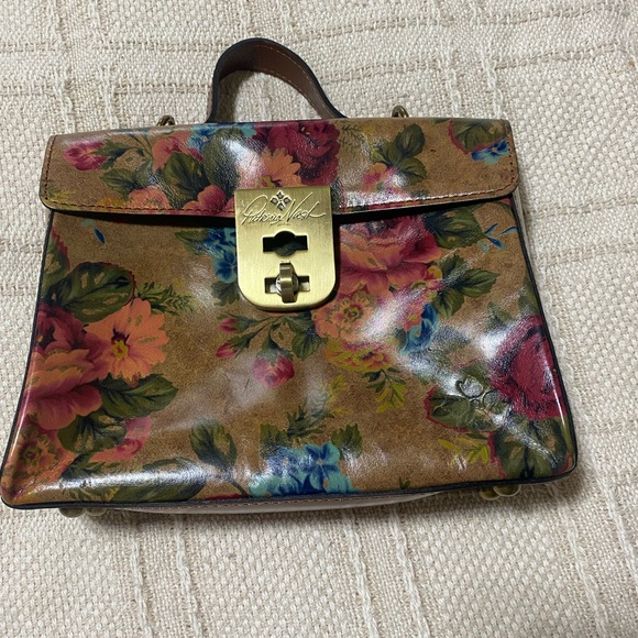 Patricia Nash Handbags - Vintage Patricia Nash Floral Leather Handbag